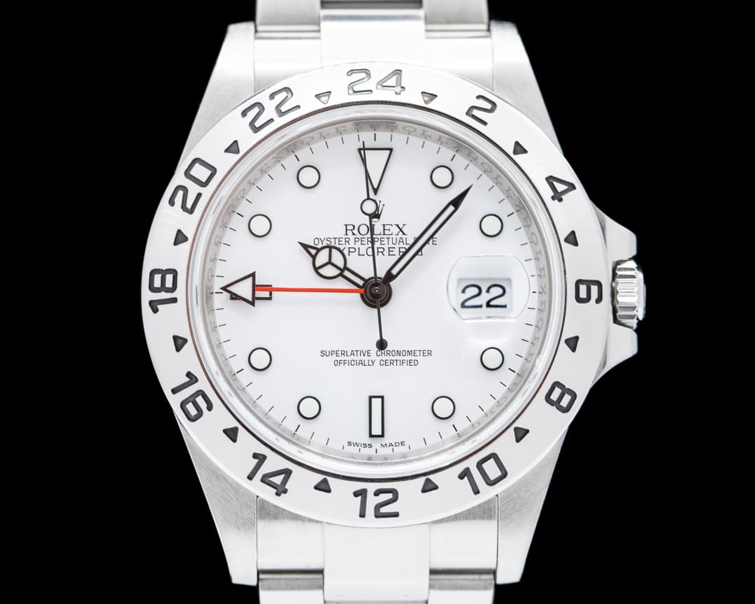 Rolex Explorer II 16570 White Polar "Swiss only" dial