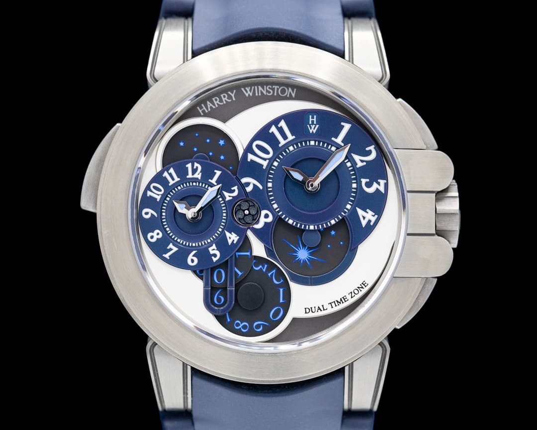 Harry Winston Ocean Dual Time GMT Zalium Limited Edition