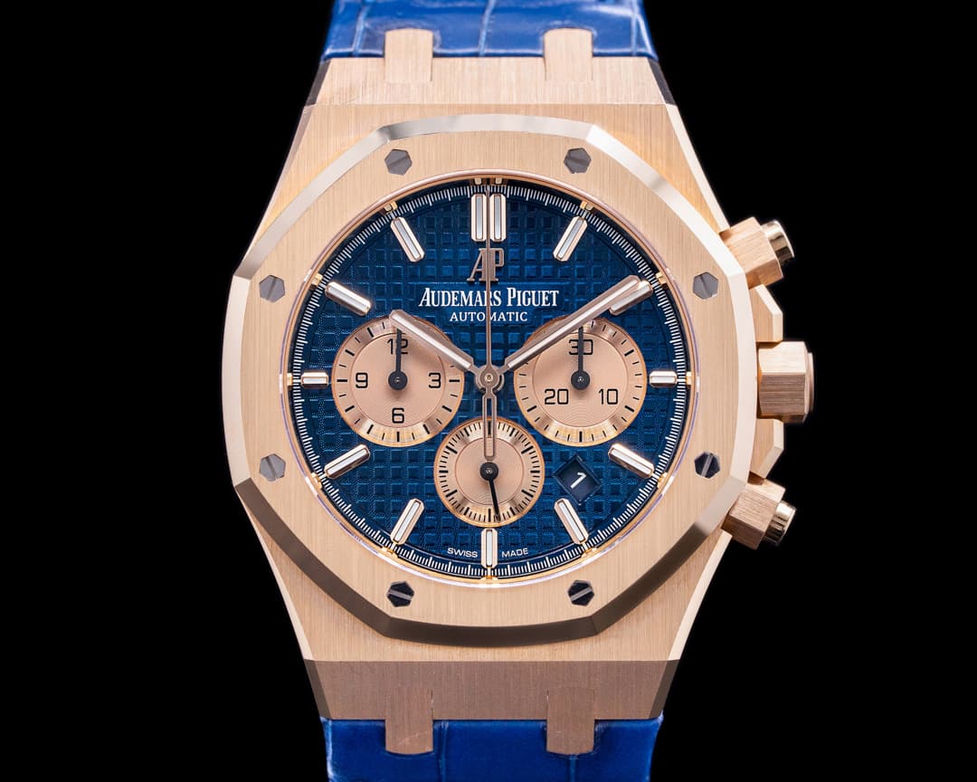 Audemars Piguet Royal Oak Chronograph Blue Dial RG 41MM