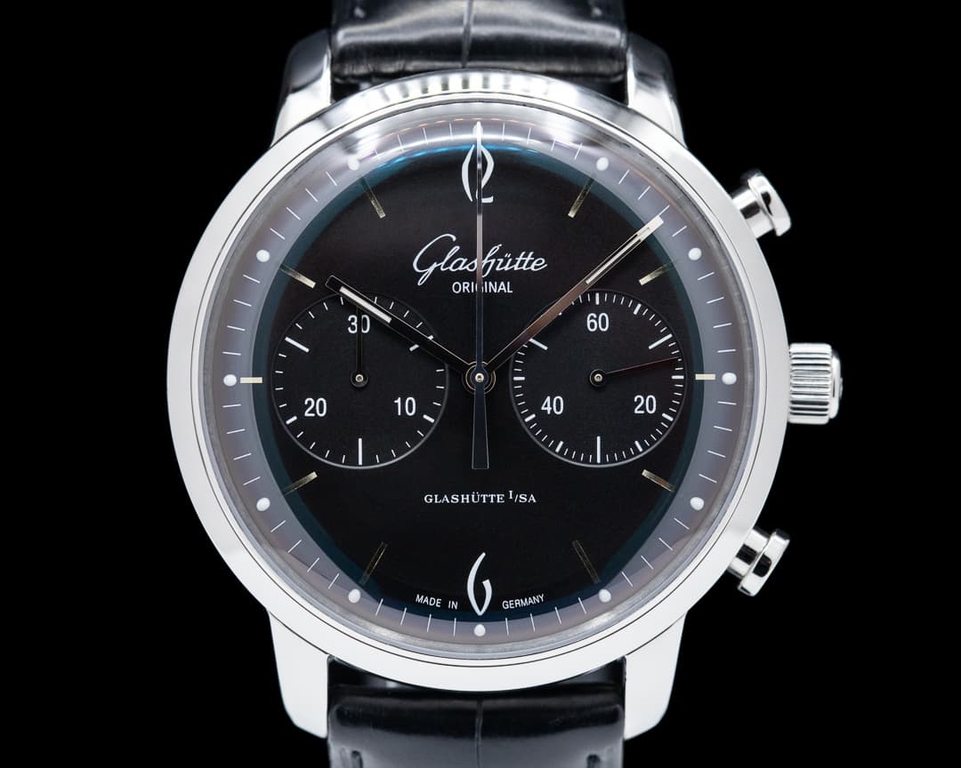 Glashutte Original Senator Sixties Chronograph Black Dial 42MM