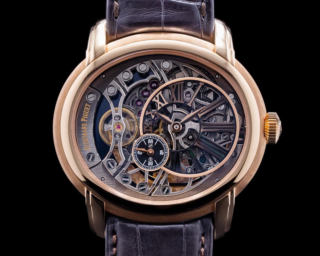 Audemars Piguet Millenary Open-Work Skeleton 15352OR Rose Gold / Leather