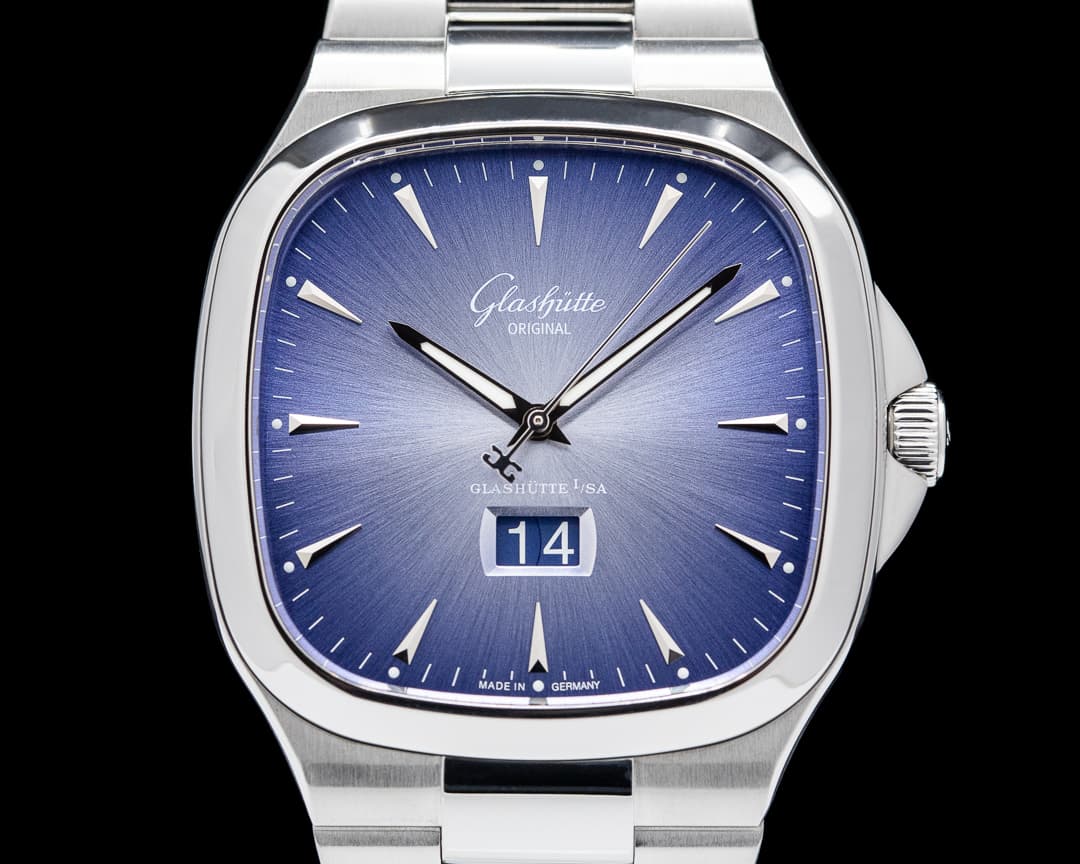 Glashütte Original Senator Seventies Panorama Date SS Blue