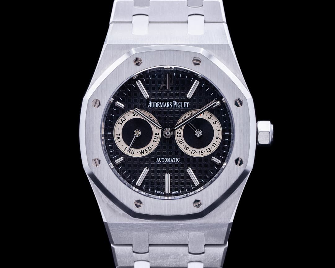 Audemars Piguet Royal Oak Day Date Black Dial S/S on S/S bracelet