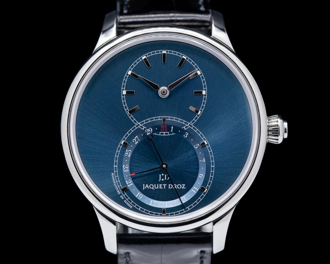 Jaquet Droz Grande Seconde Quantieme SS Blue Dial