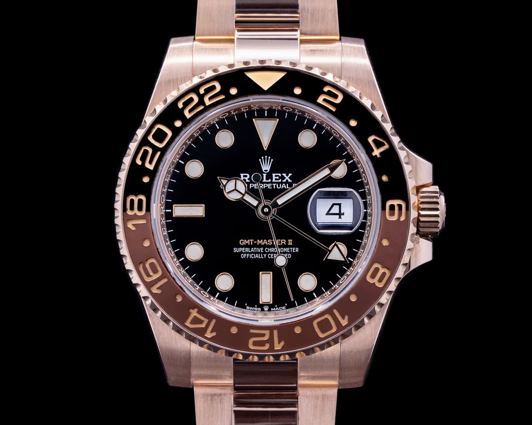 Rolex GMT Master II 126715 18K Everose Ceramic Root Beer