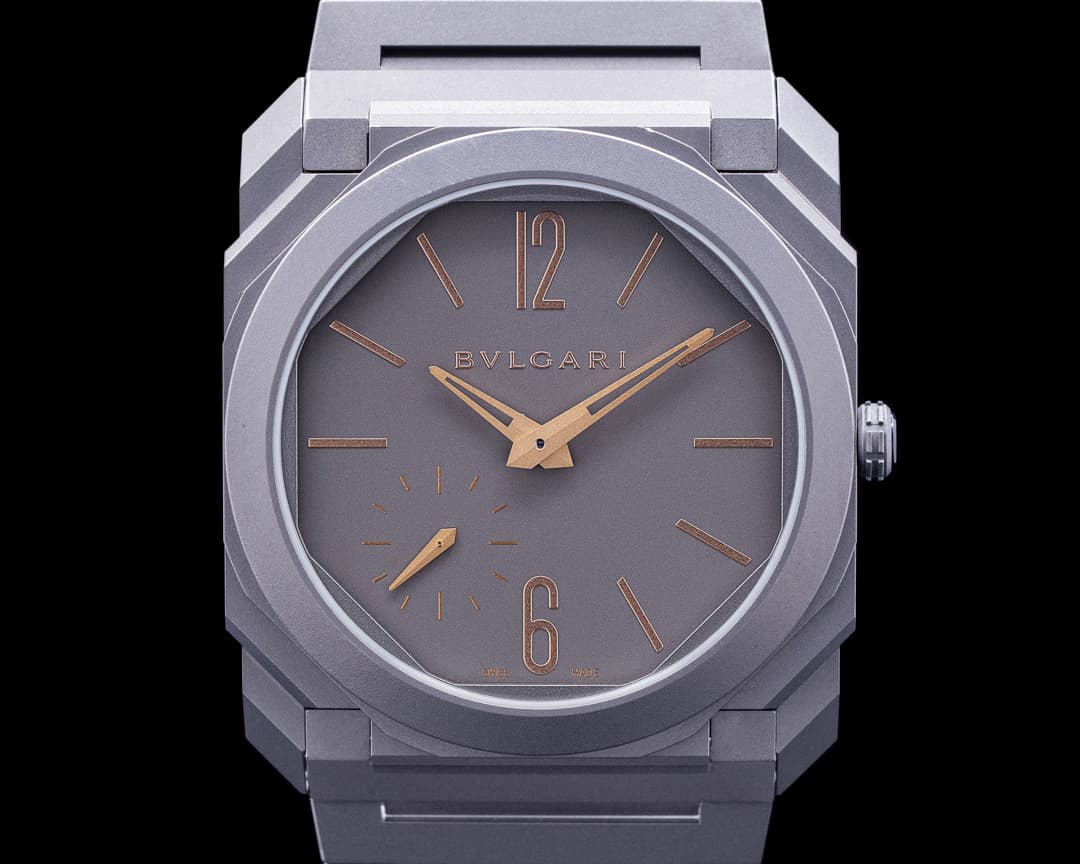 Bulgari Octo Finissimo Automatic Titanium Index Hands Rose Gold