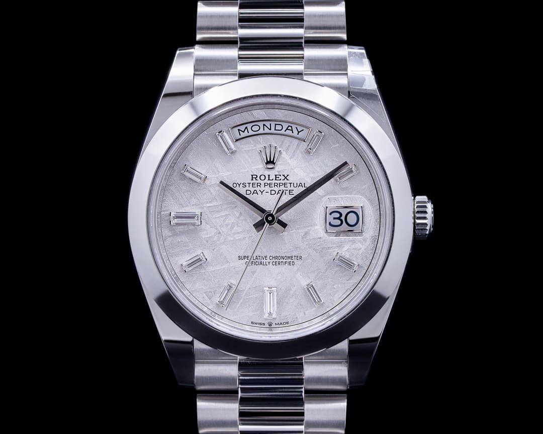 Rolex Day Date 228206 Platinum Meteorite Dial DIAMONDS 40MM UNWORN 2022