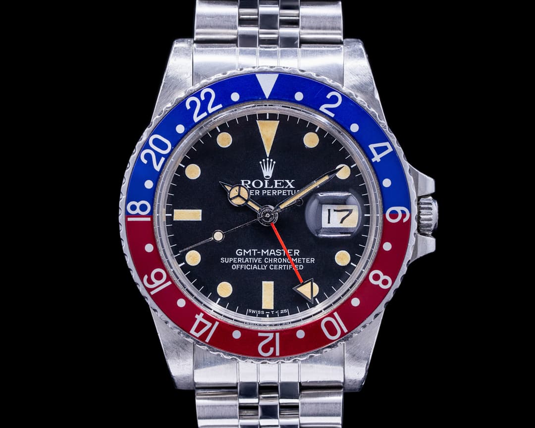 Rolex GMT Master Transitional "Pepsi Bezel" Matte Dial Circa 1984