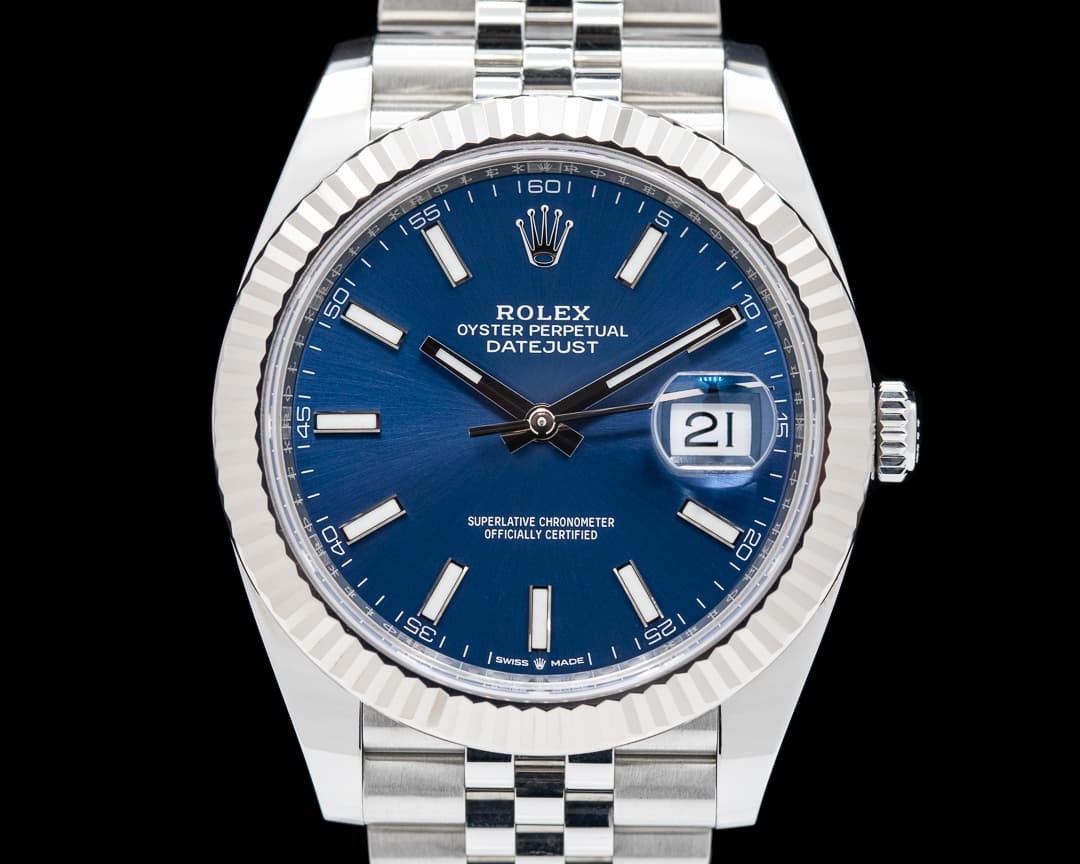 Rolex Datejust 41 Blue Stick Dial SS / SS