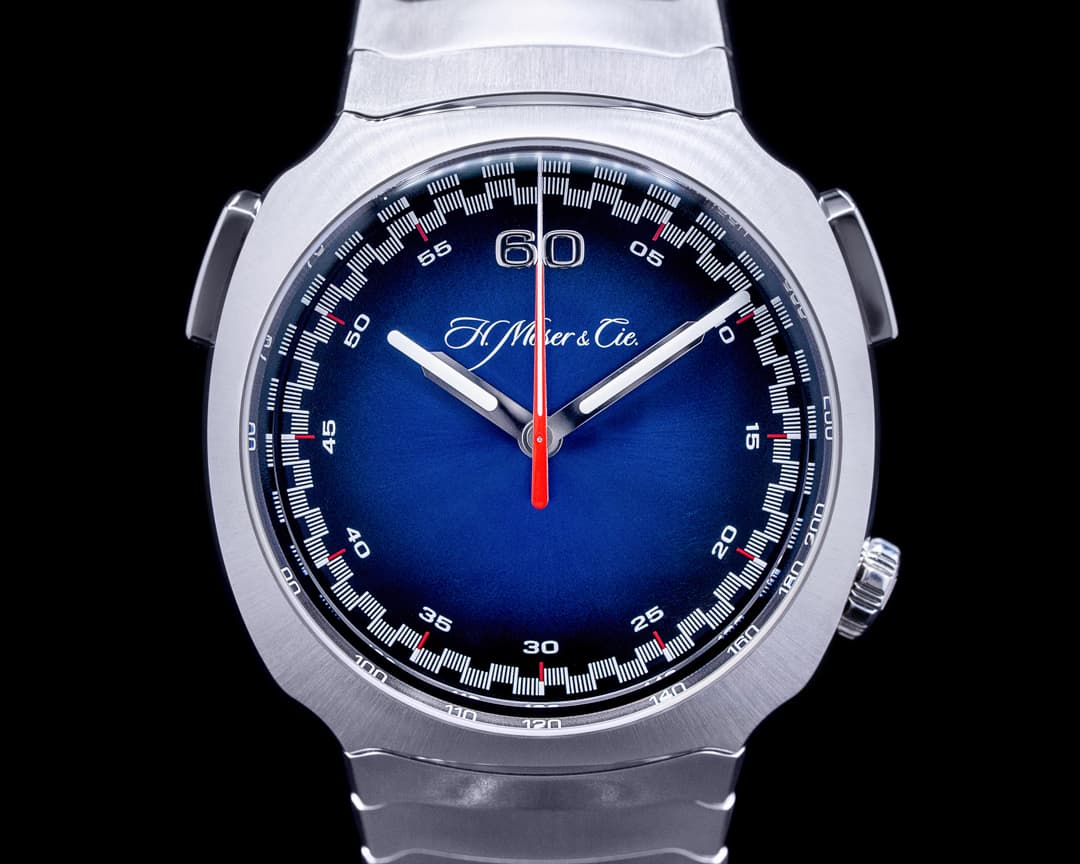 H. Moser and Cie. Moser Streamliner Flyback Chrongraph Blue Dial