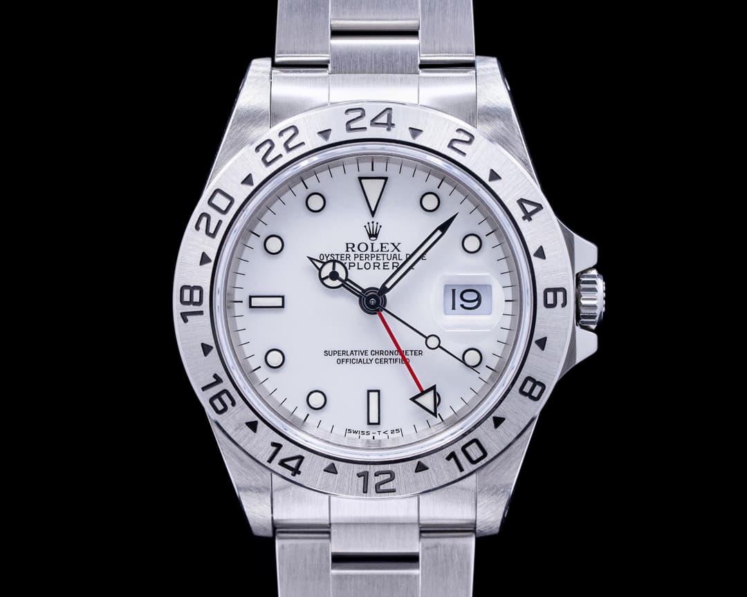 Rolex Explorer II White Dial SS SHARP Full Set