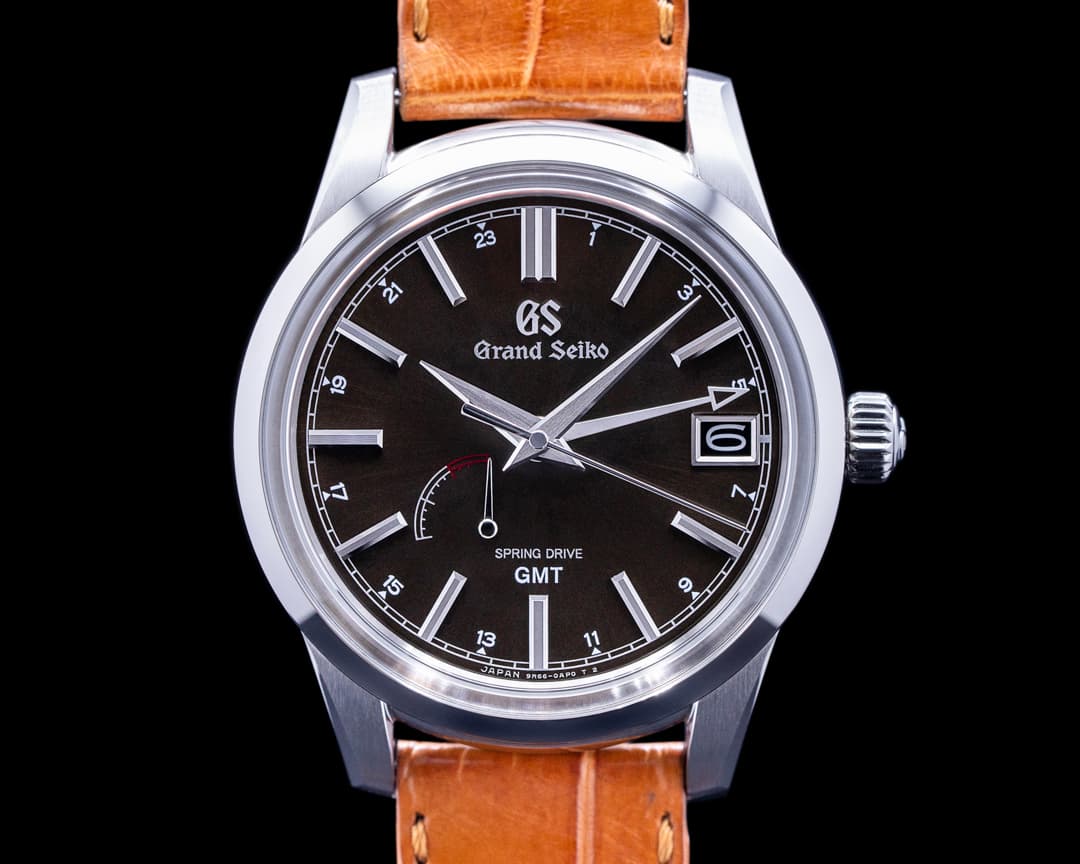Grand Seiko Spring Drive GMT " Black Dial Stainless Steel