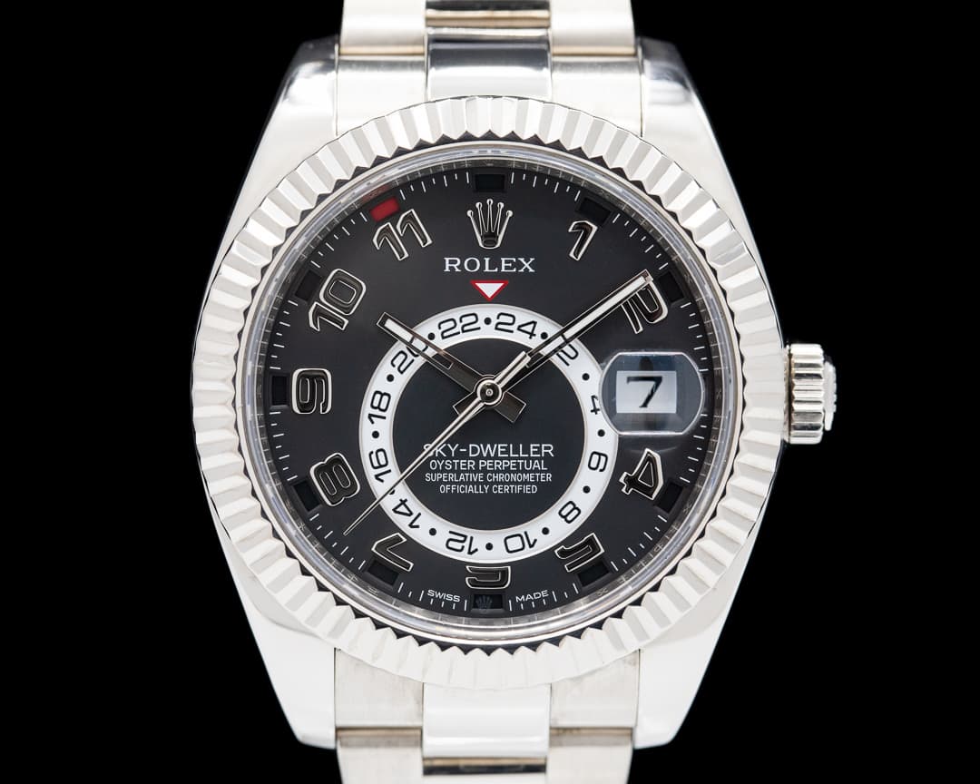 Rolex Sky Dweller 326939 18K White Gold Black Dial / Bracelet