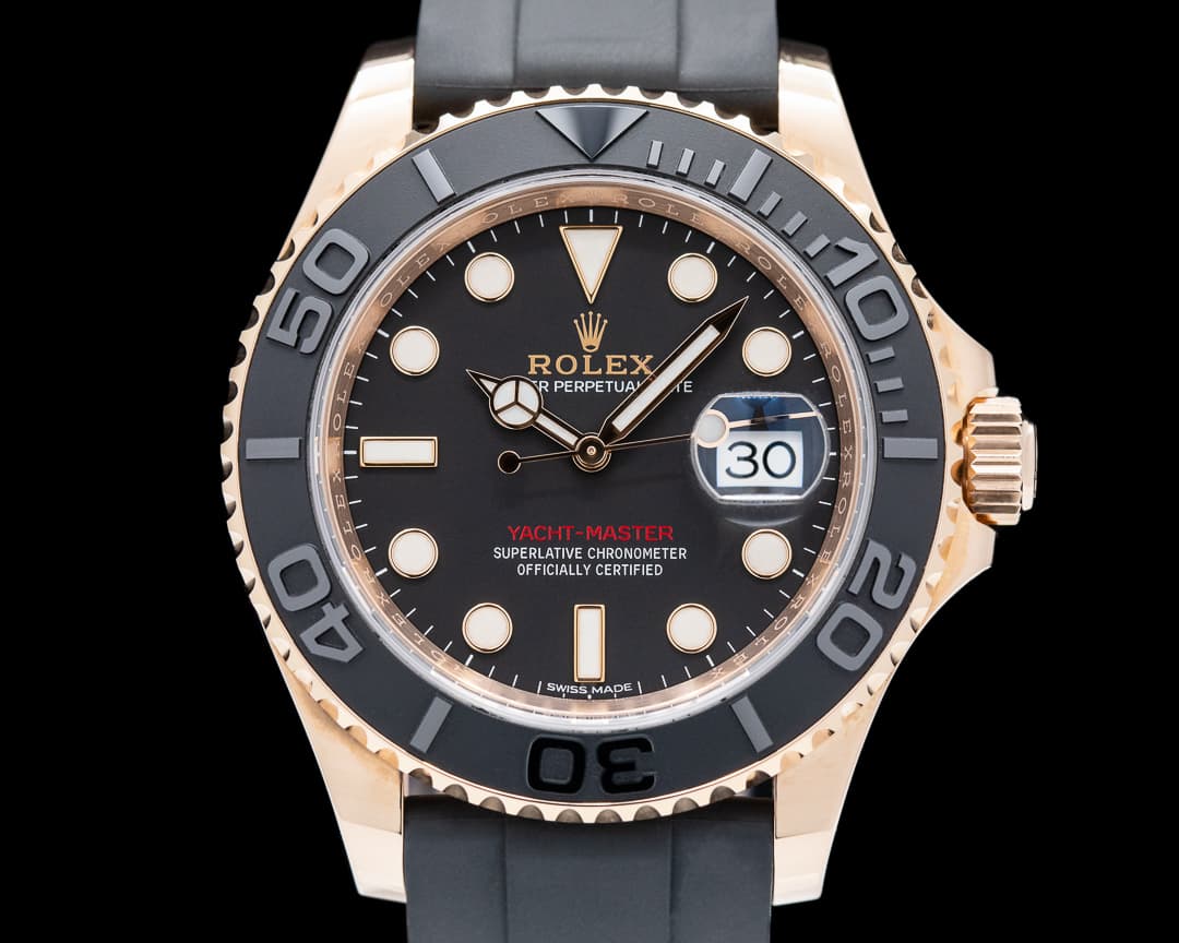 Rolex Yacht Master 18K Rose Gold / Rubber 40MM