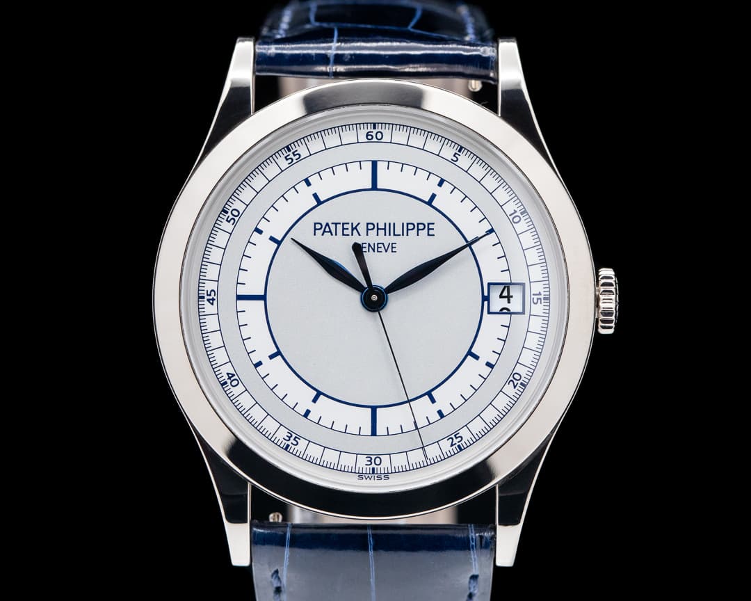 Patek Philippe Calatrava 18K White Gold Sector Dial