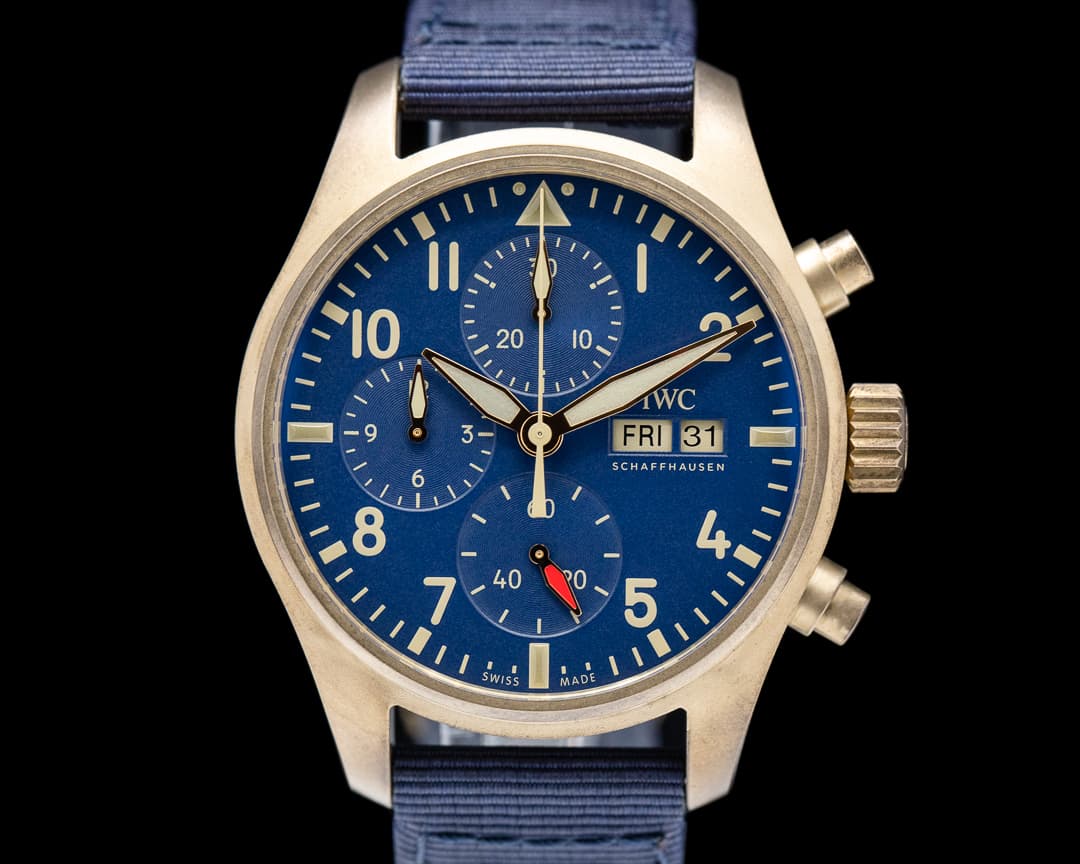 IWC Pilots Watch Chronograph 41mm Bronze Blue Dial 2022
