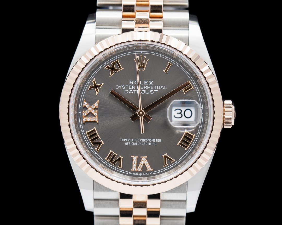 Rolex DateJust 36MM 18K Rose Gold and Stainless Steel