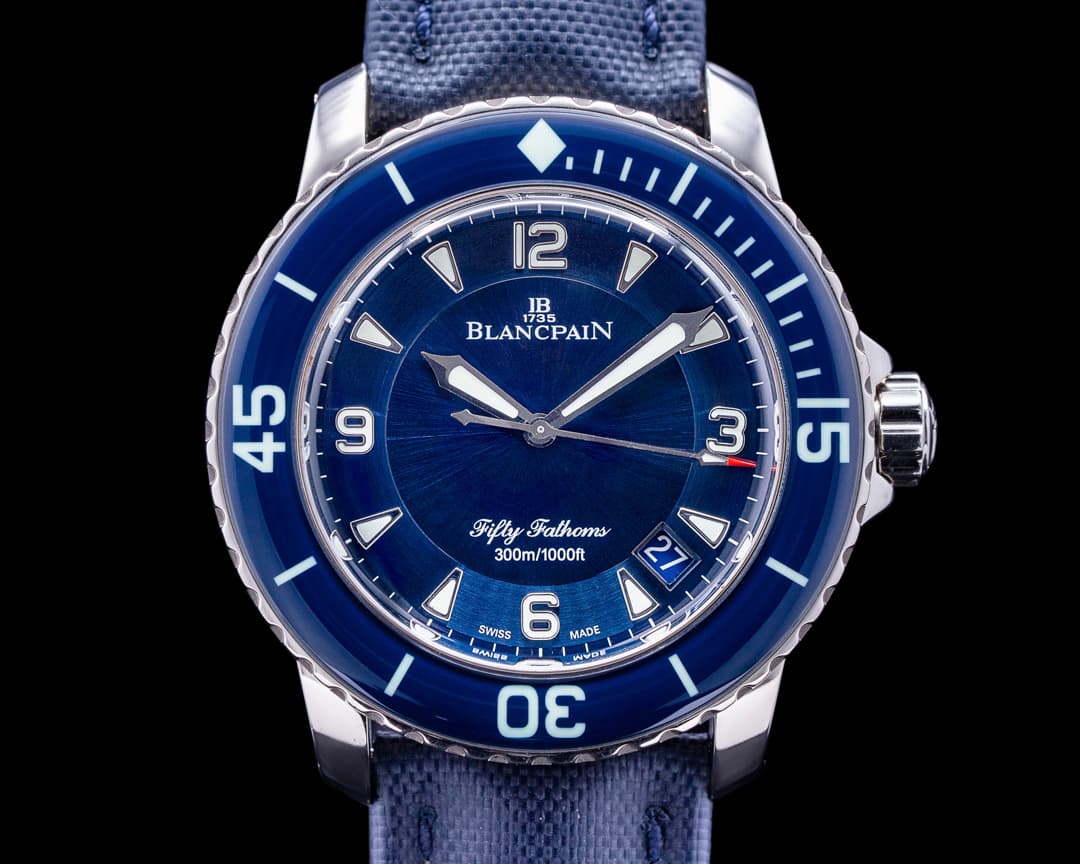 Blancpain Fifty Fathoms White Gold / Blue Dial LIMITED