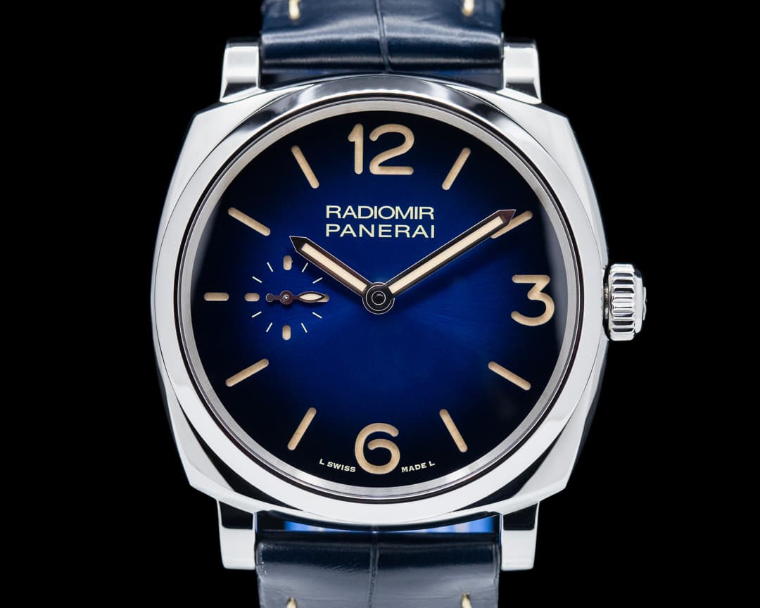 Panerai Radiomir Manual Wind SS 42MM Blue "Sandwich Dial"
