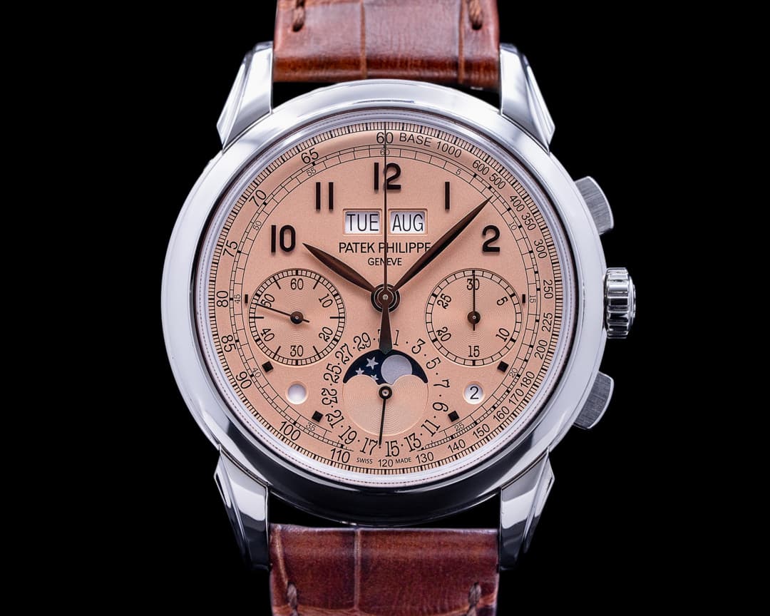 Patek Philippe 5270P Perpetual Calendar Chronograph Platinum Salmon Dial