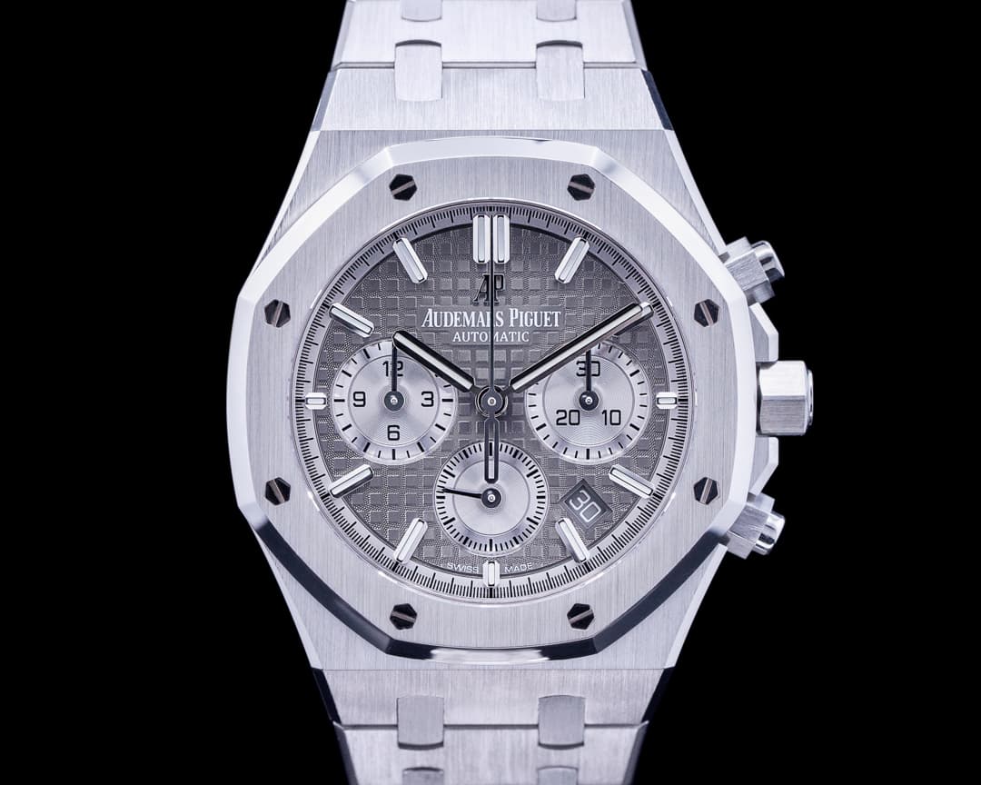 Audemars Piguet Royal Oak Chronograph Ruthenium Dial SS 38MM