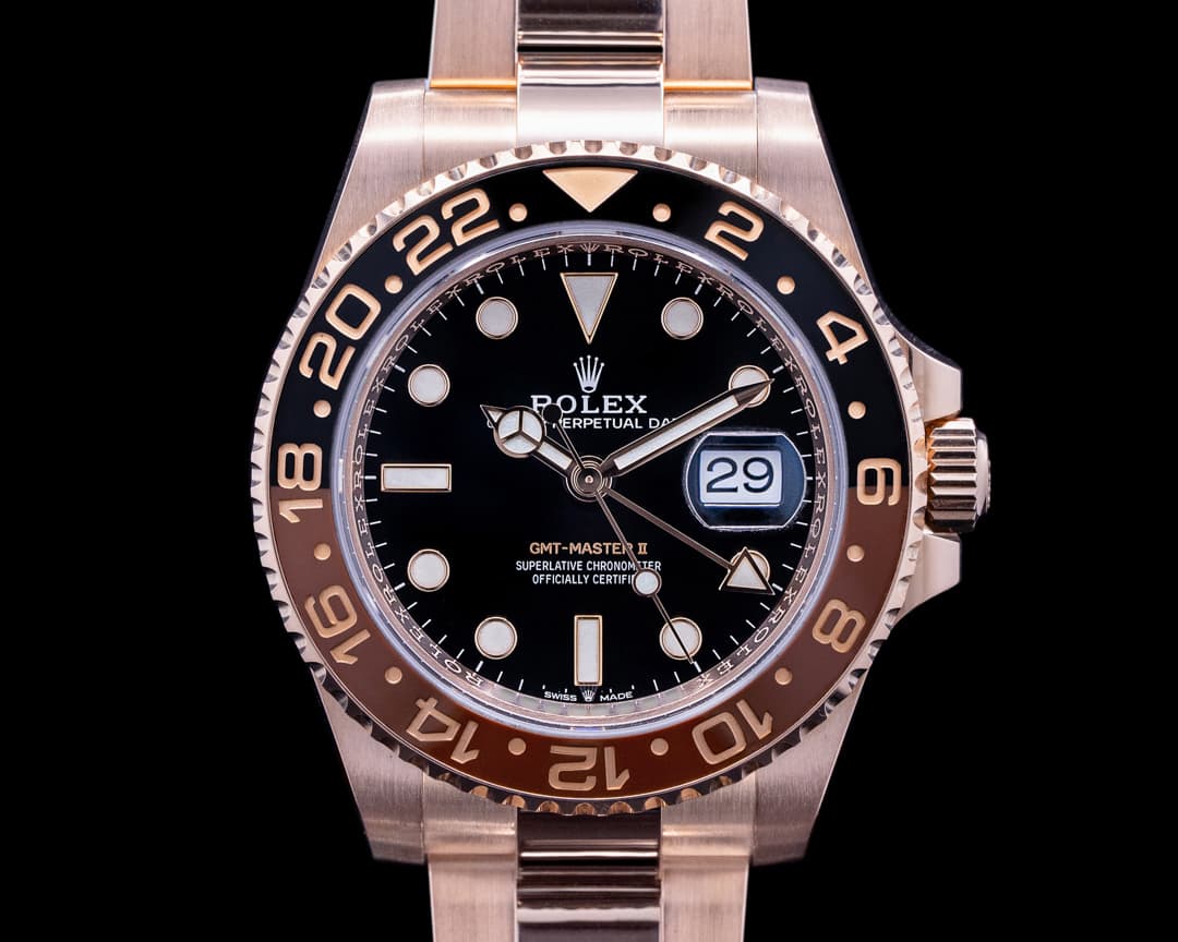 Rolex GMT Master II 126715 18K Everose Ceramic Root Beer