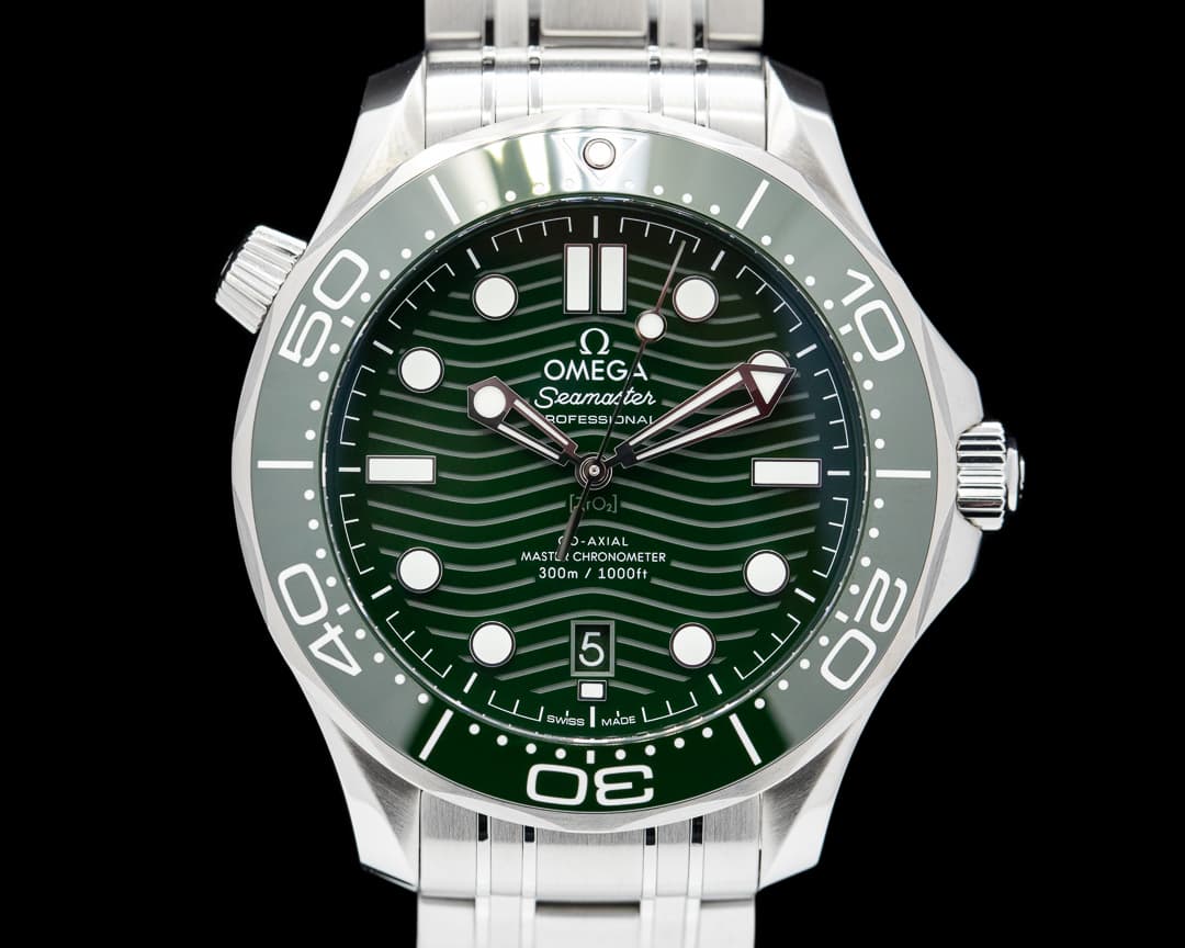 Omega Seamaster Green dial Diver 300M Co-Axial Master Chronometer Ceramic