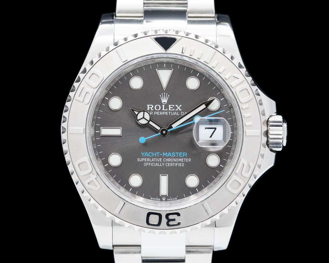 Rolex Yacht Master SS Dark Rhodium Dial / Platinum Bezel 2019