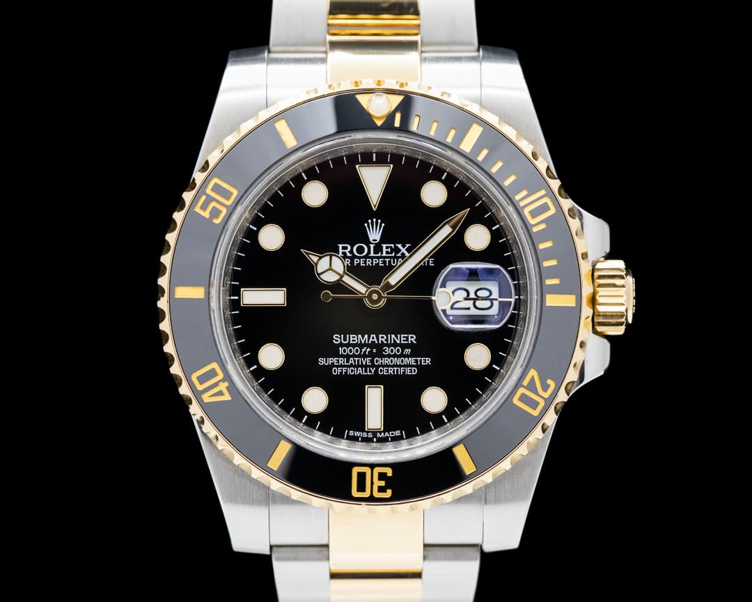 Rolex Submariner 116613LN Ceramic Black Dial 18K / SS