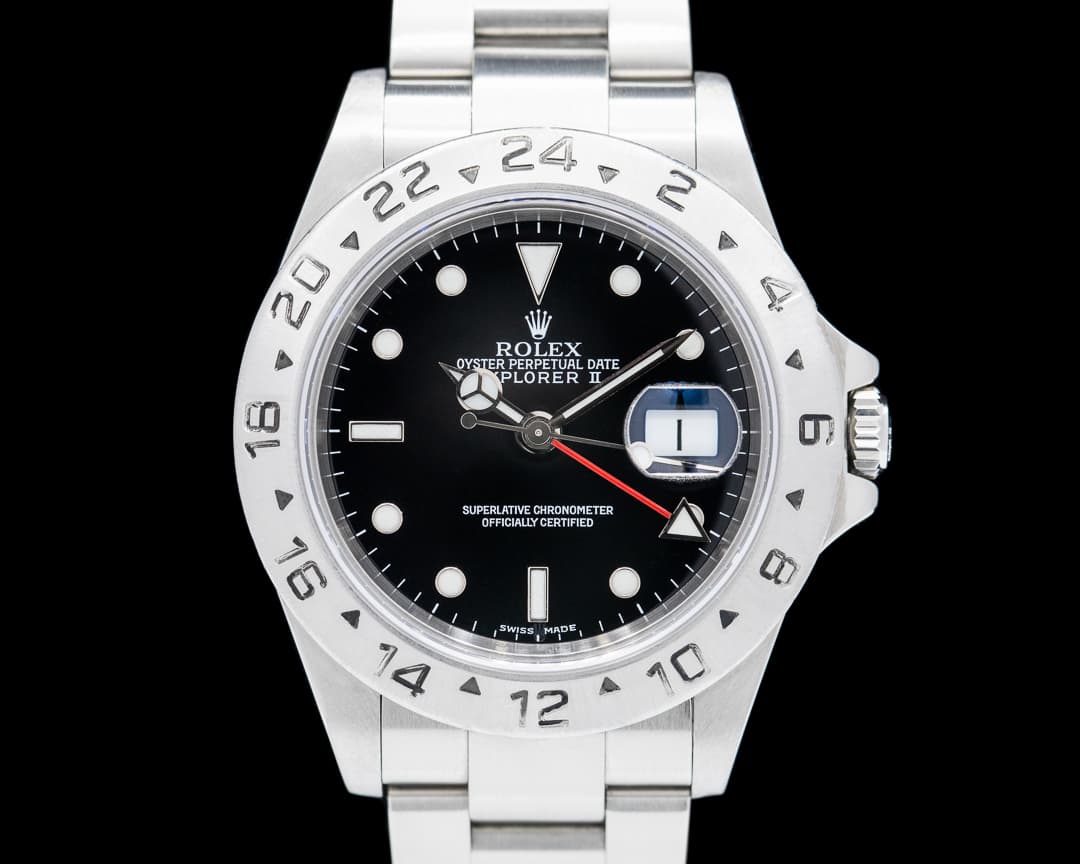 Rolex Explorer II SS Black Dial 16570