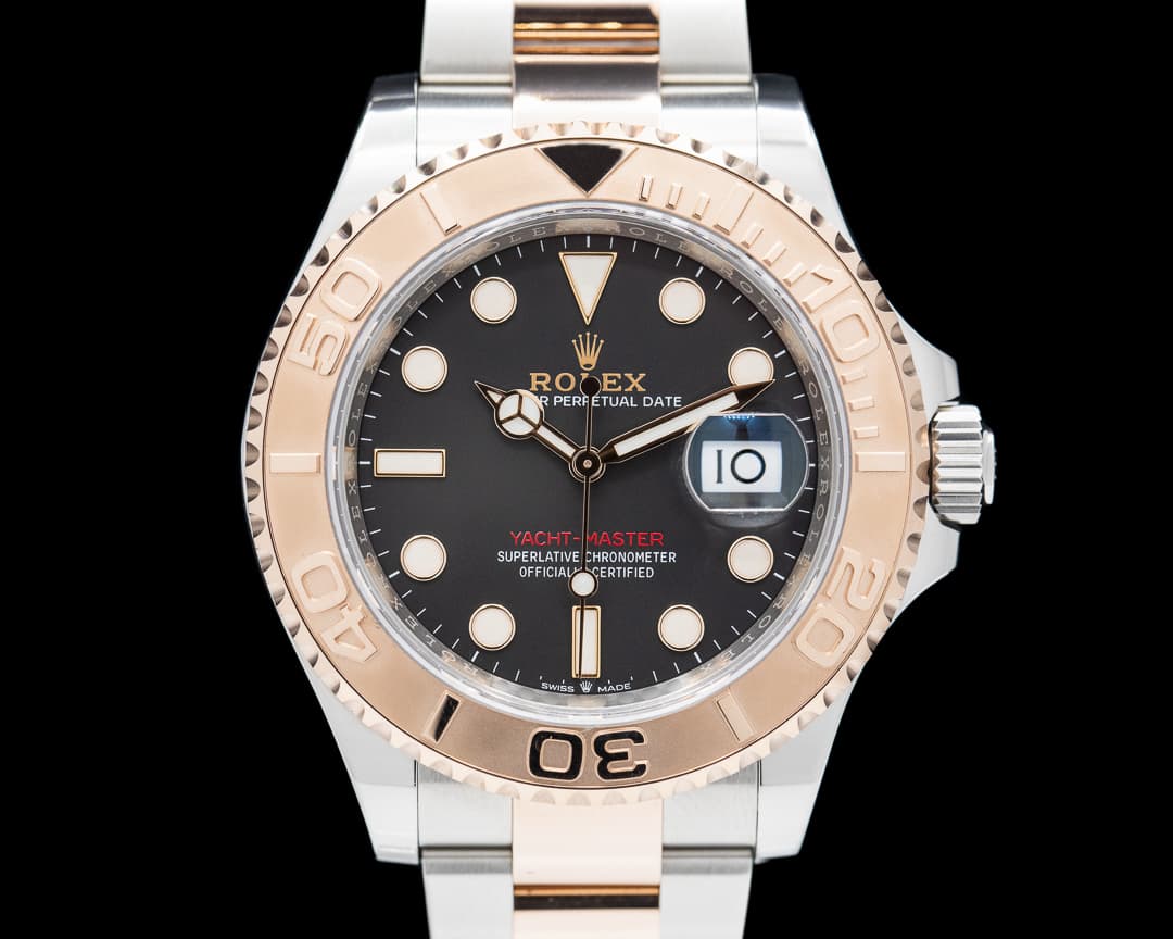 Rolex Yachtmaster 18K Rose Gold / SS Black Dial 2021