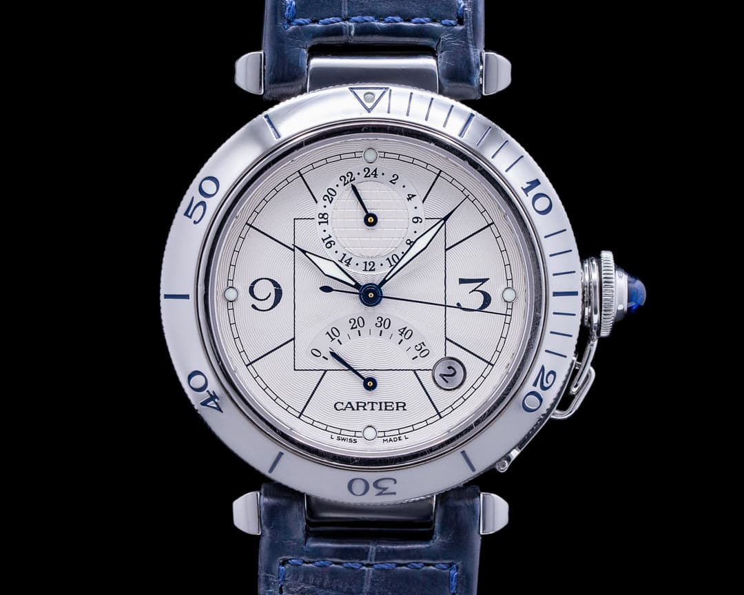 Cartier Pasha Power Reserve GMT SS 38.5MM