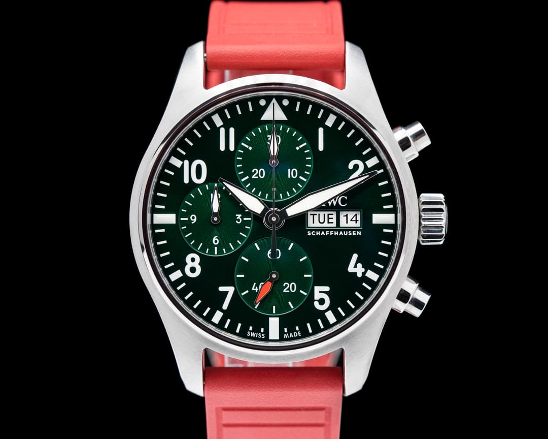 IWC Pilot's Watch Chronograph 41mm SS Green dial