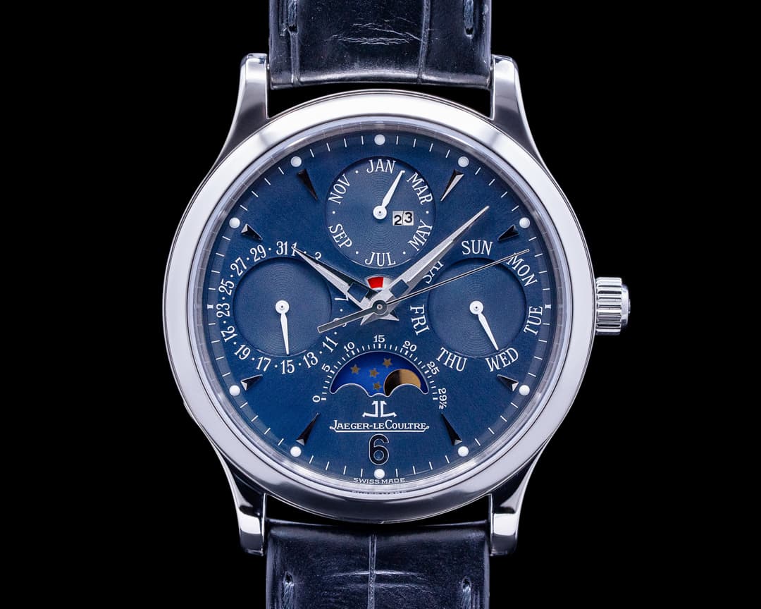 Jaeger LeCoultre Master Perpetual Platinum Blue Dial RARE