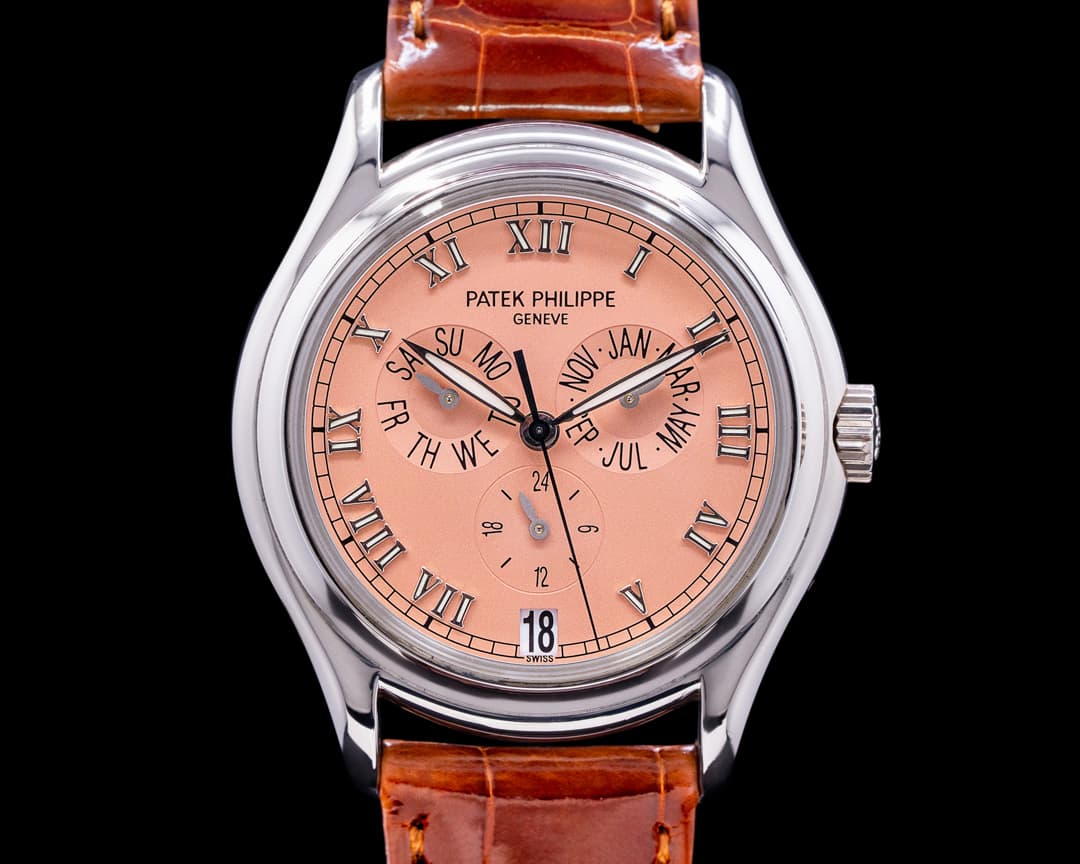 Patek Philippe Annual Calendar 18K White Gold Salmon Dial