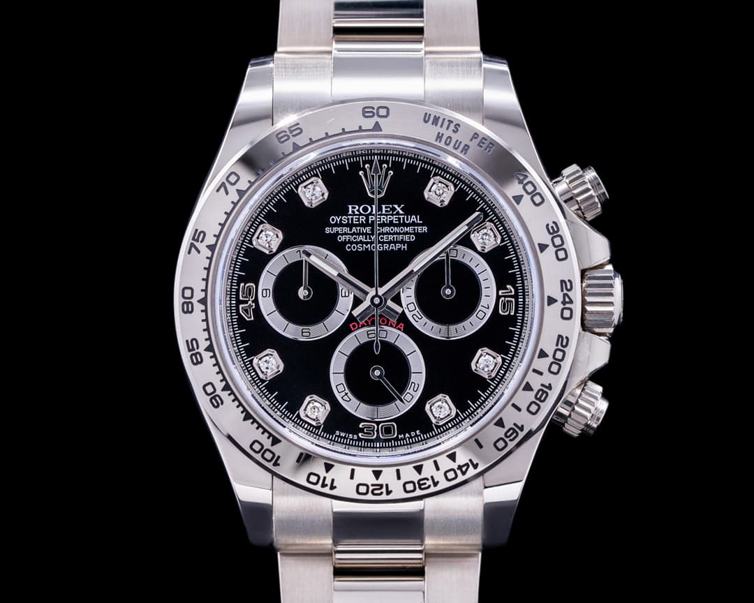Rolex Daytona 116509 Black Diamond Dial 18K White Gold 2020