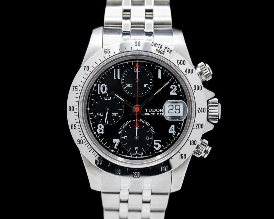 Tudor Tudor Black Dial Chronograph SS / SS