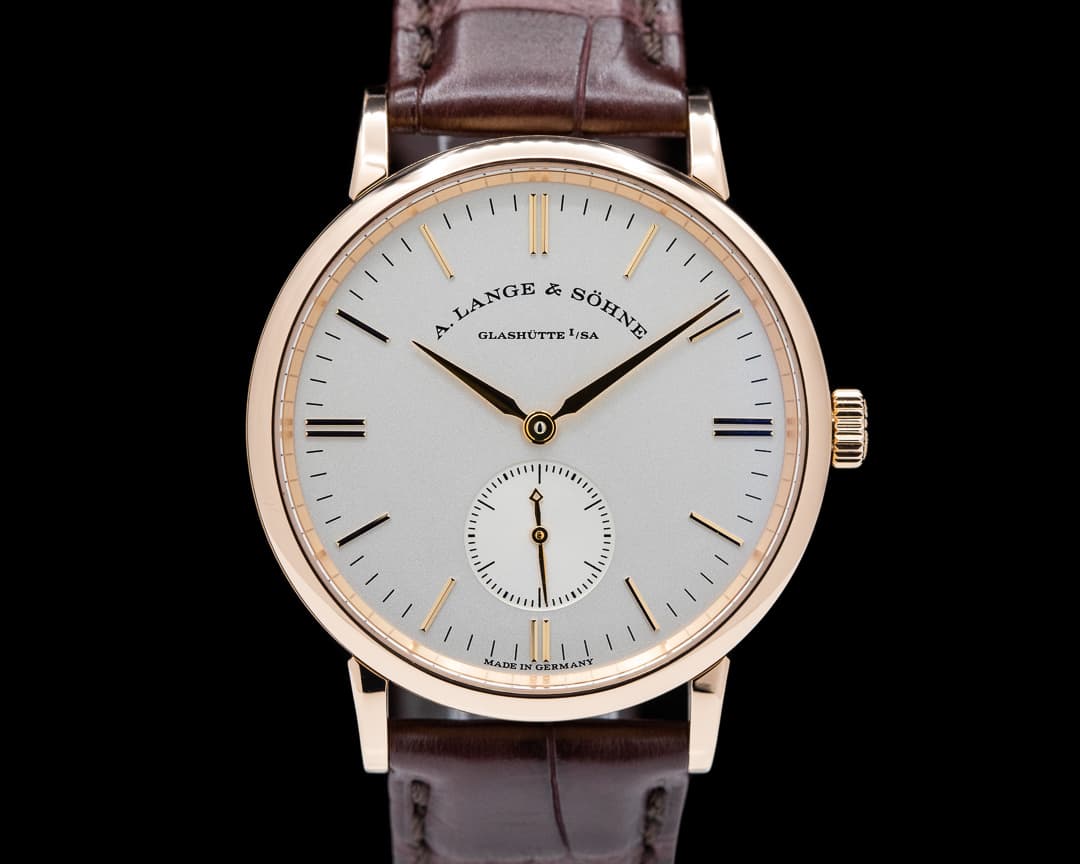 A. Lange and Sohne Saxonia 219.032 Manual Wind 18K Rose Gold 2017