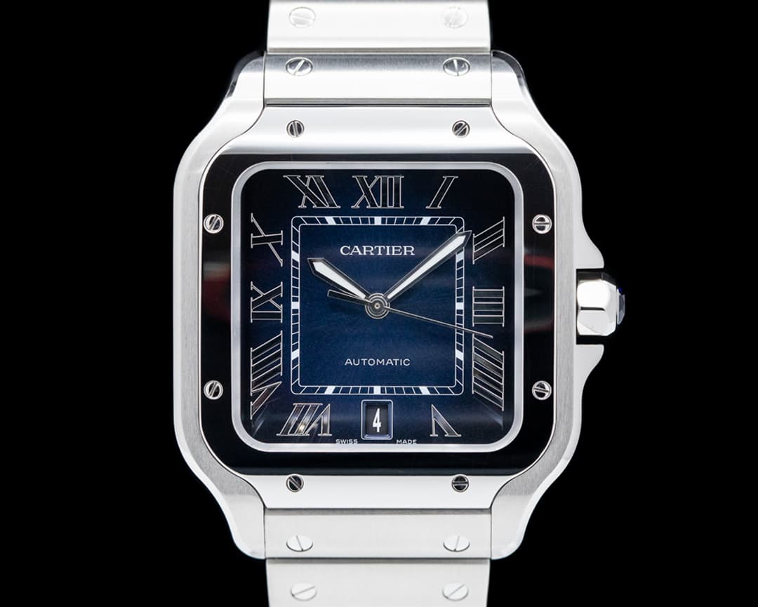 Cartier Santos Large SS / SS Blue Dial Automatic 2023