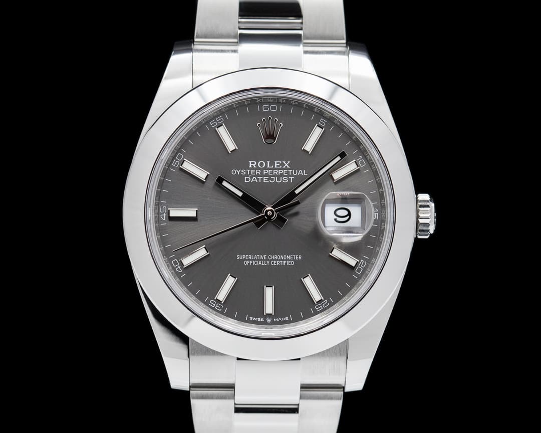 Rolex Datejust 41 126300 Rhodium Stick Dial SS 2022