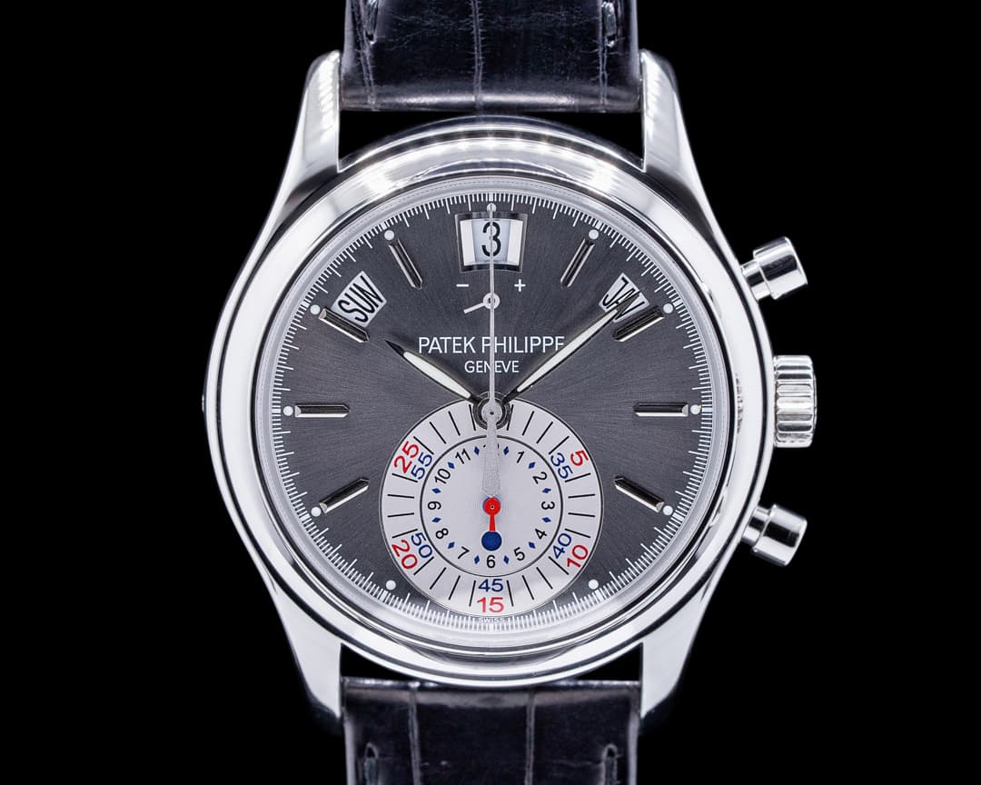 Patek Philippe Annual Calendar 5960P Chronograph Platinum Grey Dial