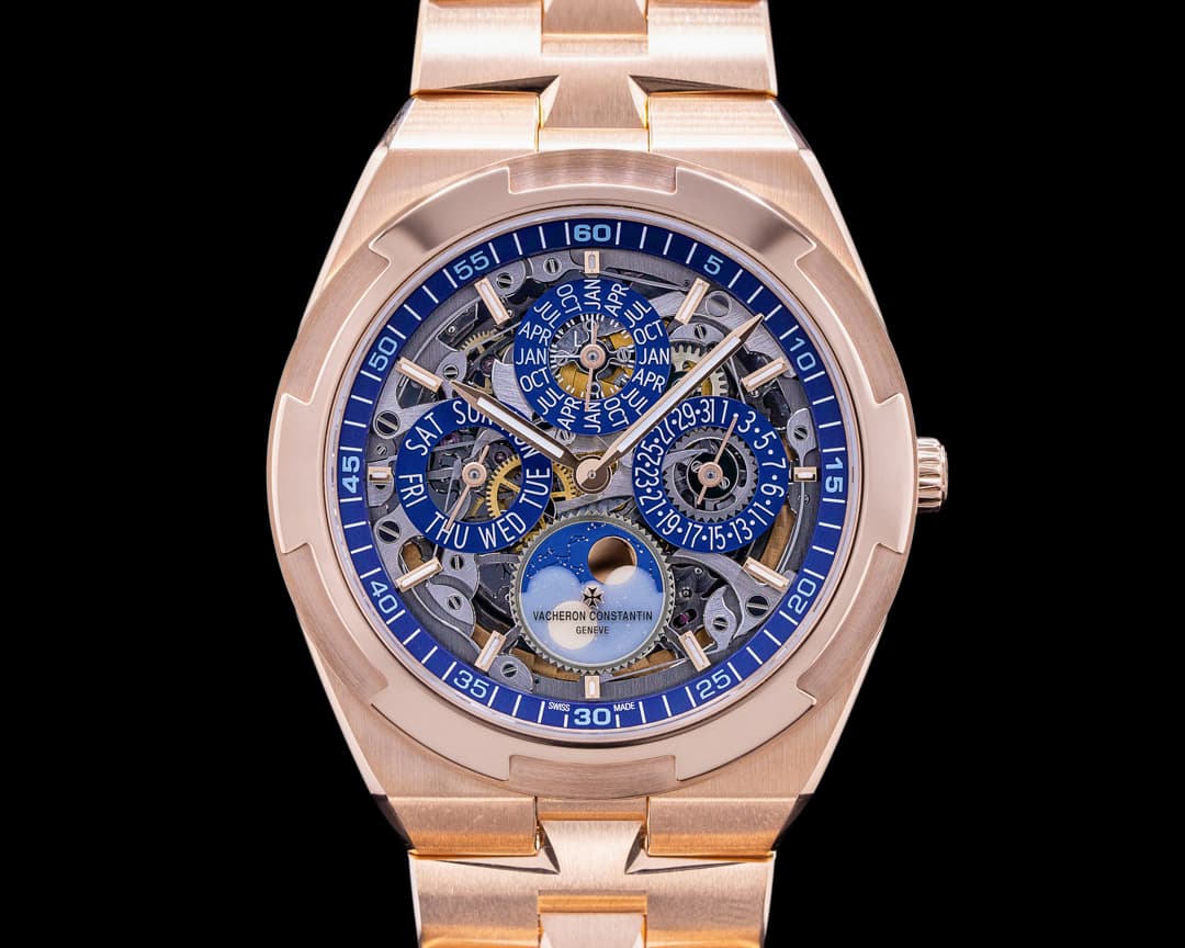 Vacheron Constantin Overseas 4300V Perpetual Calendar Ultra-Thin Skeleton 18k RG UNWORN