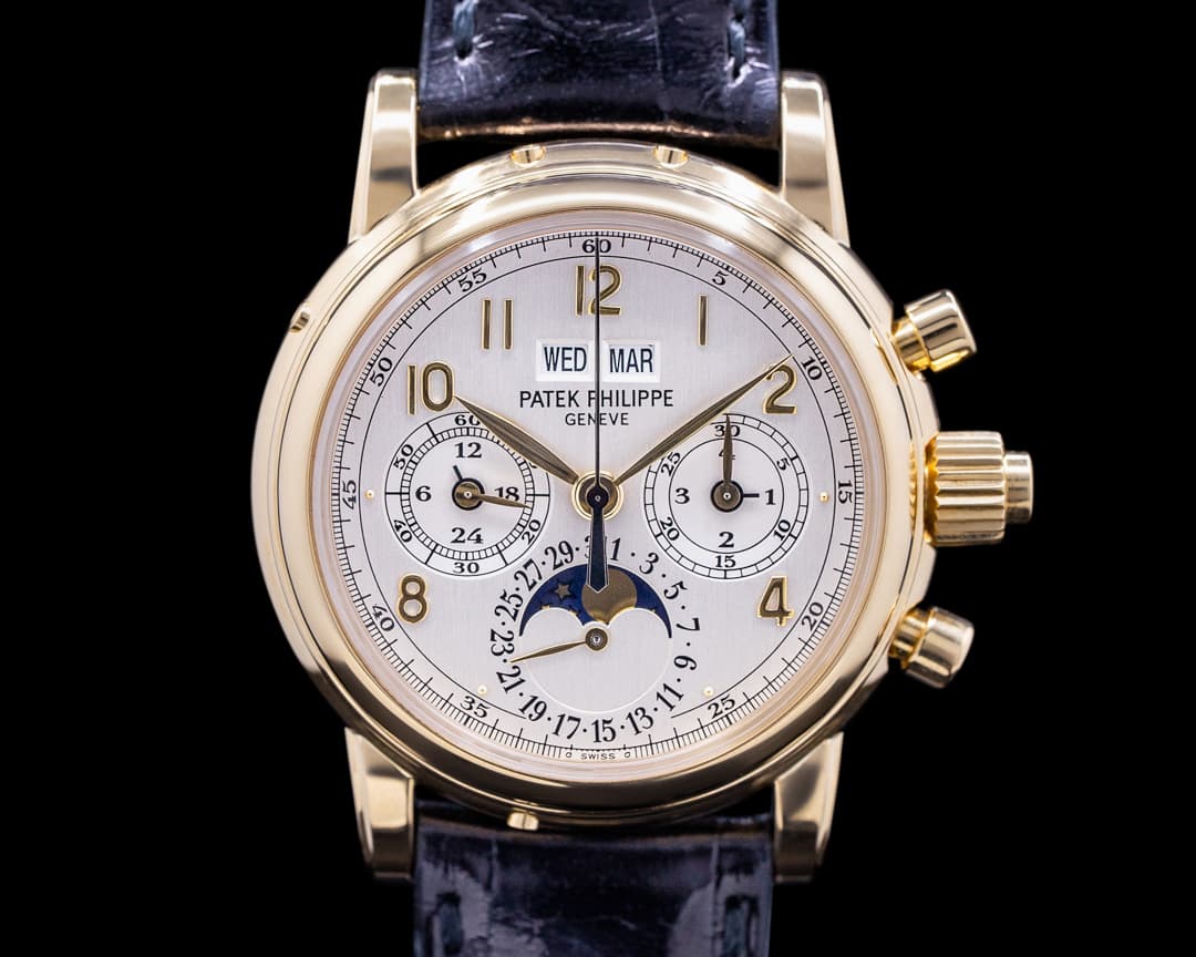 Patek Philippe 5004J Perpetual Calendar Split Second Chronograph 5004 18K Yellow Gold