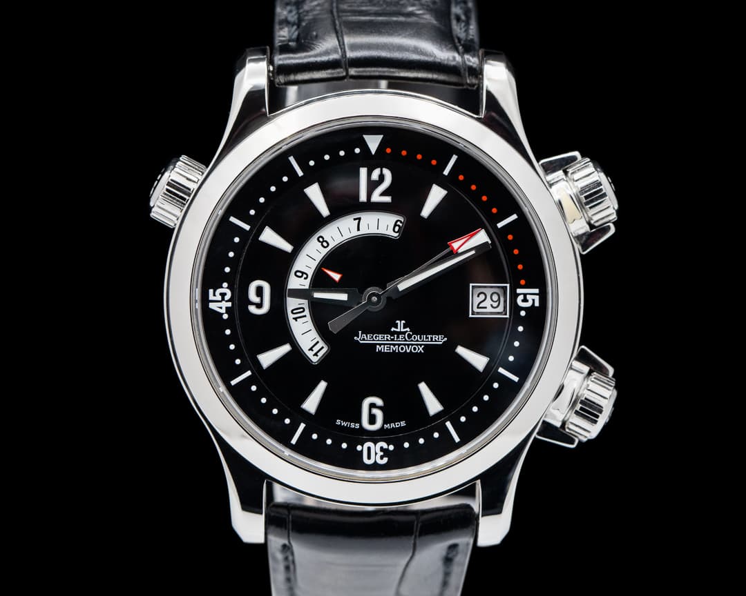 Jaeger LeCoultre Master Compressor Memovox SS / Leather