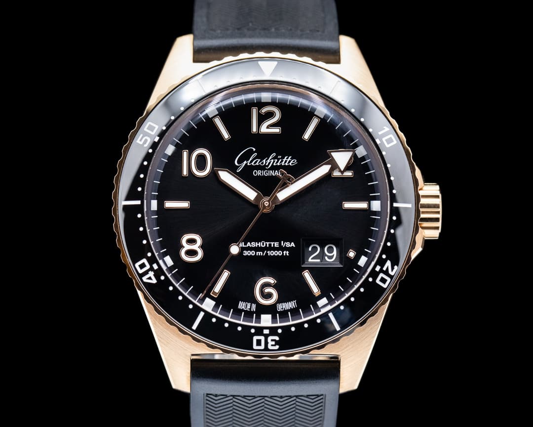 Glashütte Original SeaQ Panorama Date Black Dial RG
