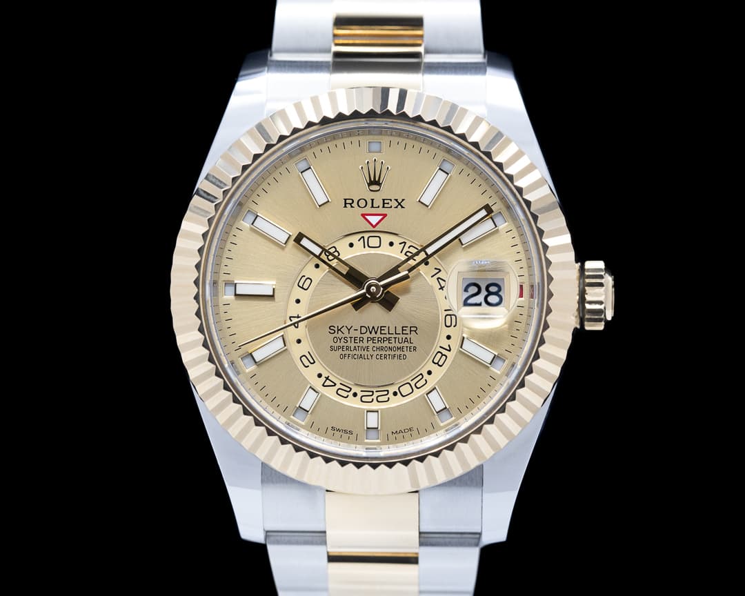Rolex Sky Dweller 326933 Steel & Yellow Gold Champagne Dial 2022
