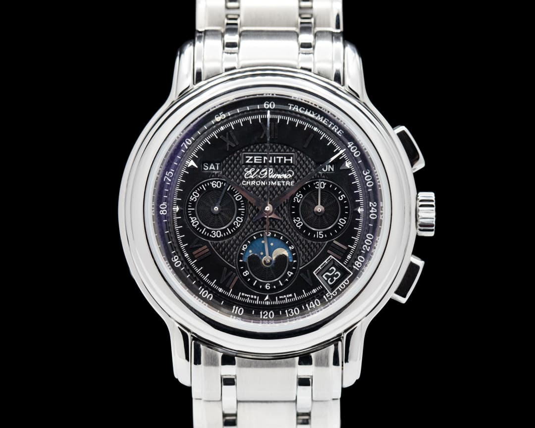 Zenith Chronomaster T El Primero Moon Black Dial SS / Bracelet