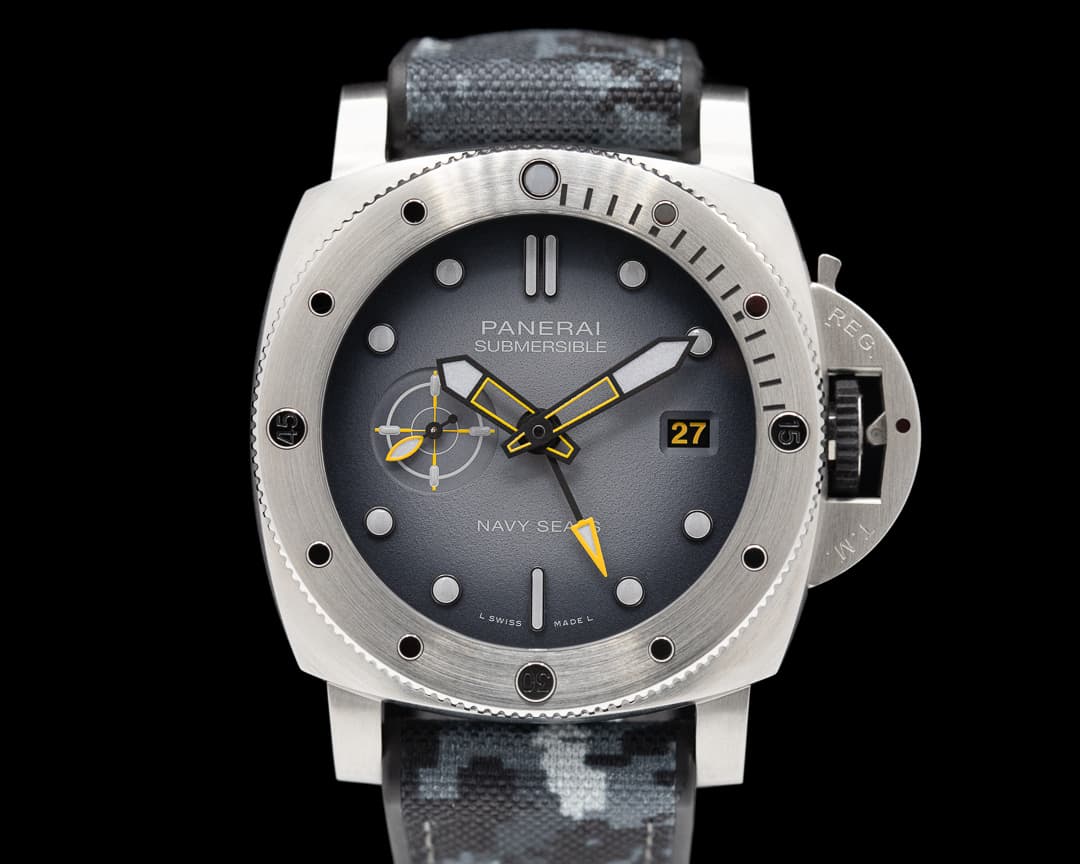 Panerai Submersible Navy Seals GMT Stainless Steel 44MM Limited
