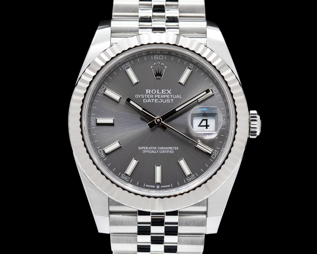 Rolex Datejust 41 Dark Rhodium Stick Dial SS / Oyster 2023