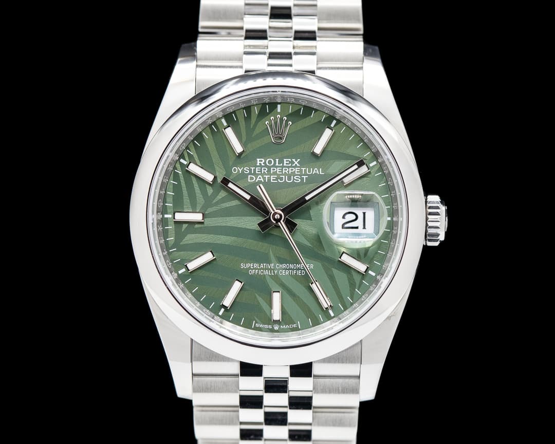 Rolex Datejust 126200 "Palm" Dial / Jubilee Bracelet 2023